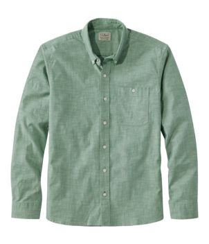 J.Crew Mercantile Men's Classic-Fit Long Sleeve Chambray Shirt, Medium  Wash, S : : Clothing, Shoes & Accessories
