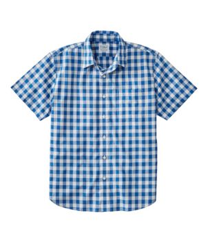 Men's Bean's Wrinkle-Free Everyday Shirt, Traditional Untucked Fit, Plaid, Short-Sleeve