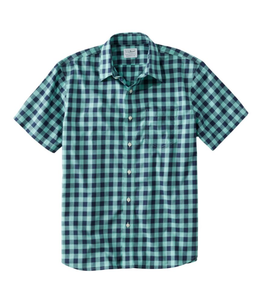 Men's Bean's Wrinkle-Free Everyday Shirt, Traditional Untucked Fit, Plaid, Short-Sleeve