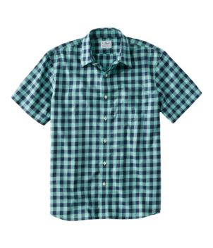 Men's Bean's Wrinkle-Free Everyday Shirt, Traditional Untucked Fit, Plaid, Short-Sleeve