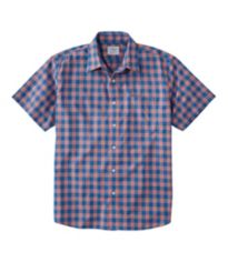 Men's SunSmart® Cool Weave Woven Shirt, Short-Sleeve Stripe 