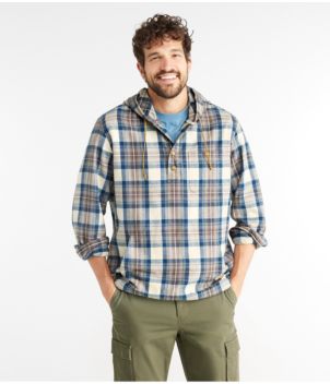 Men's Scotch Plaid Flannel Shirt, Anorak, Traditional Fit
