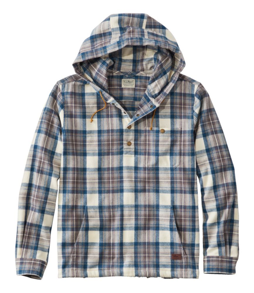 Ll bean scotch sales plaid flannel hoodie