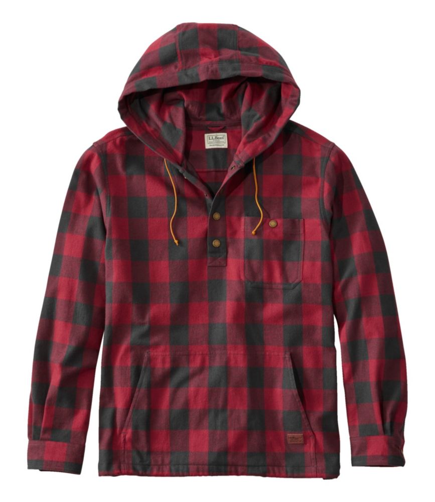 Ll bean flannel hoodie mens sale