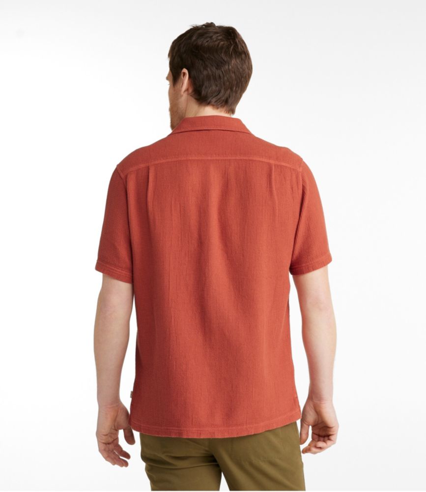 Men's Rugged Waffle Shirt, Traditional Untucked Fit, ShortSleeve