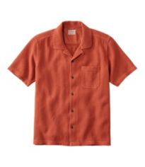 L.L.Bean Solid Chamois Long Sleeve Woven Shirt