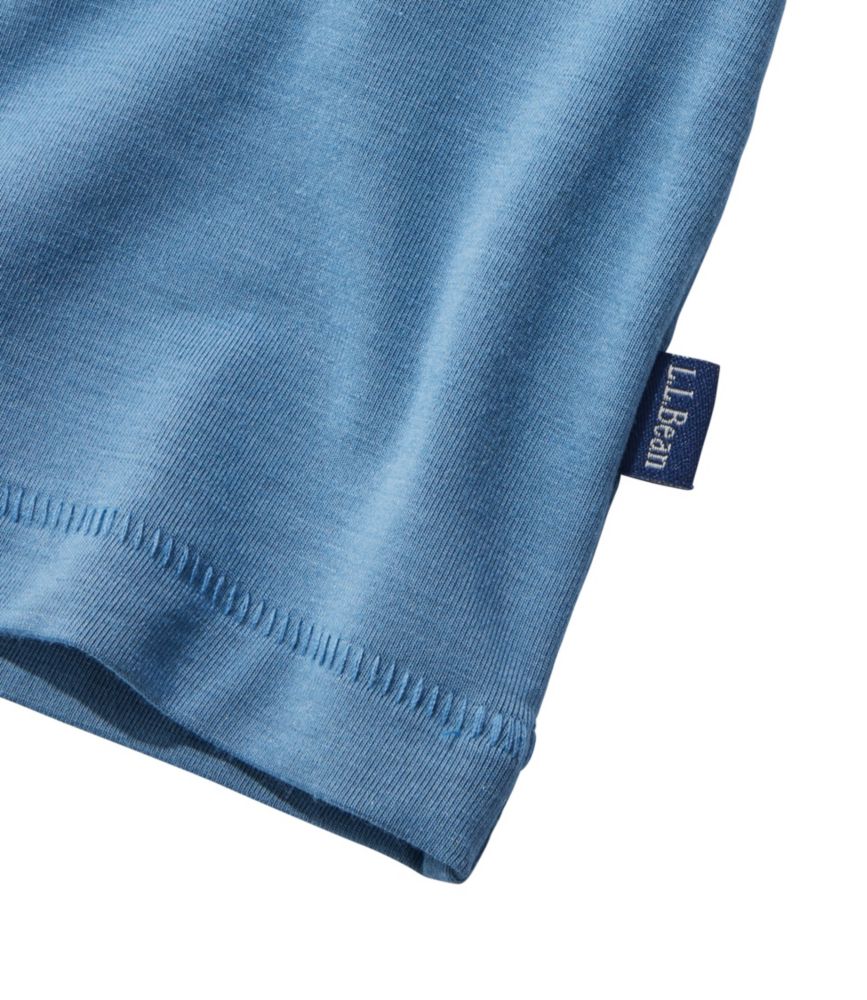 Women's Soft Stretch Supima-Blend Tee, Scoopneck Short-Sleeve, Bayside Blue, small image number 4