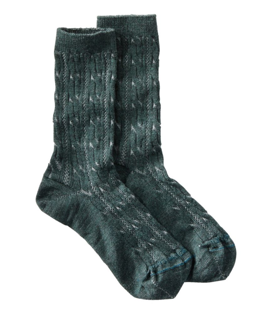Women's Smartwool Everyday Cable Crew Socks Socks at L.L.Bean