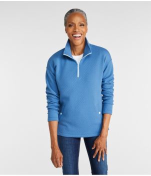 Women's SoftLight Quilted Top, Quarter-Zip