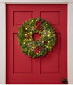 Woodland Canella Berry Lighted Wreath 20", One Color, small image number 0