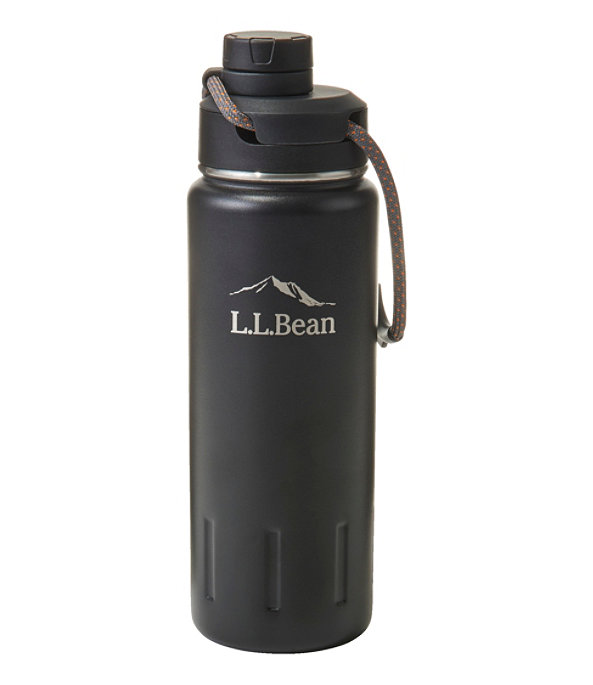L.L.Bean Insulated Bean Canteen Water Bottle, 24 oz., Black, large image number 0