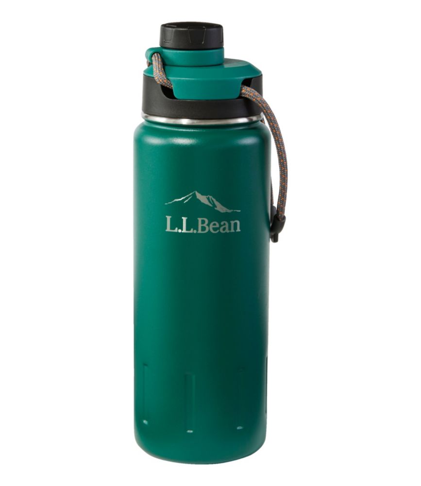 L.L.Bean Insulated Bean Canteen Water Bottle, Emerald Spruce, small image number 1