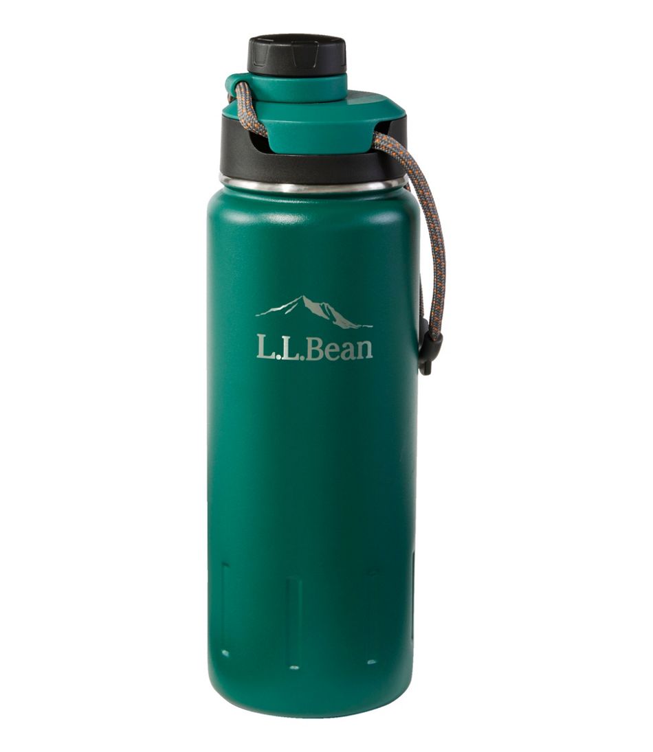 L.L.Bean Insulated Bean Canteen Water Bottle Emerald Spruce Regular, Stainless Steel
