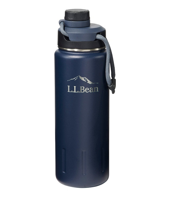 L.L.Bean Insulated Bean Canteen Water Bottle, 24 oz., Classic Navy, large image number 0