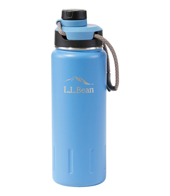 L.L.Bean Insulated Bean Canteen Water Bottle, 24 oz., Mid-Blue, large image number 0