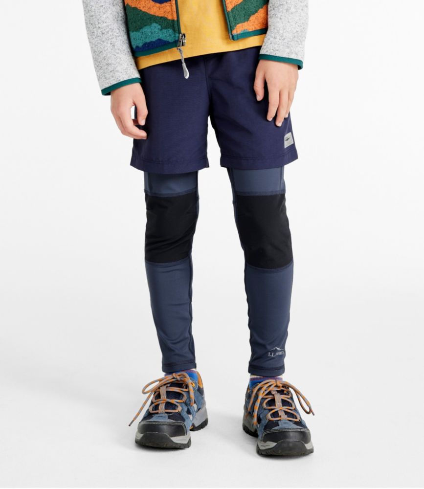 Kids' Hiking Trail Tights, Carbon Navy, small image number 3