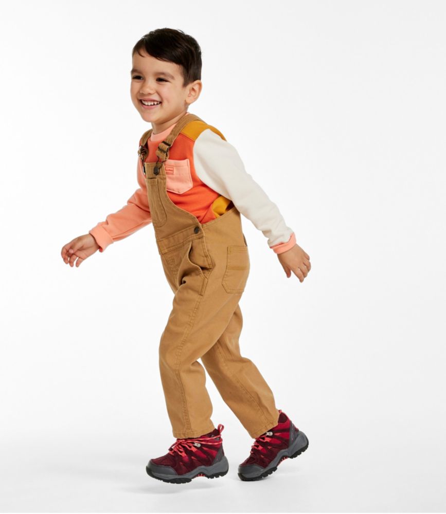 Toddlers' Rugged Utility Overalls, Marsh Brown, small image number 2