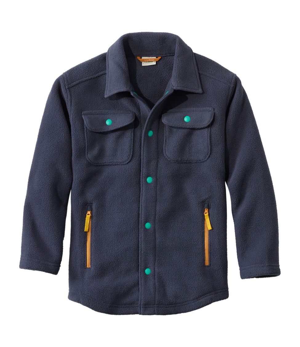 Kids Cozy Fleece Shirt Jacket at L.L. Bean