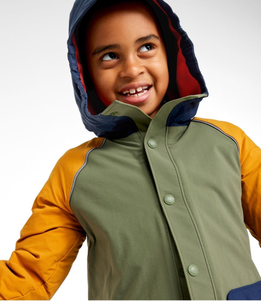 Kids' Boundless Softshell Jacket, Colorblock, Deep Olive, small image number 4