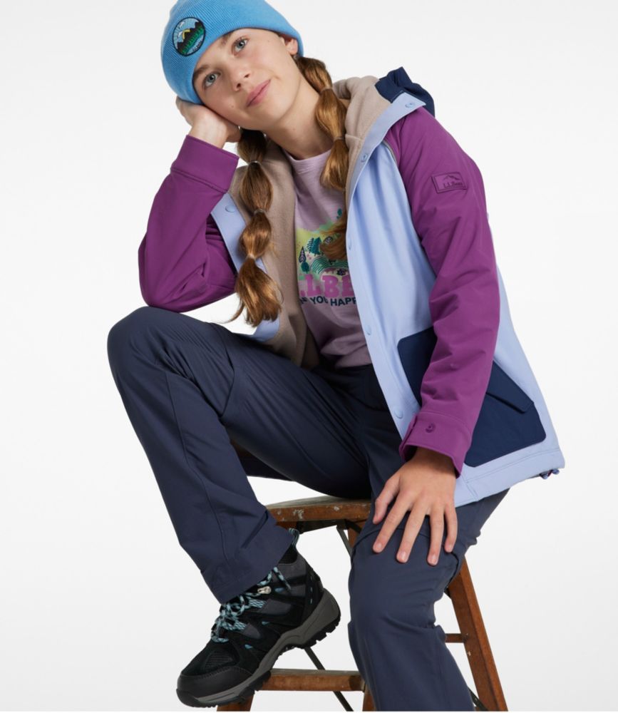 Kids' Boundless Softshell Jacket, Colorblock