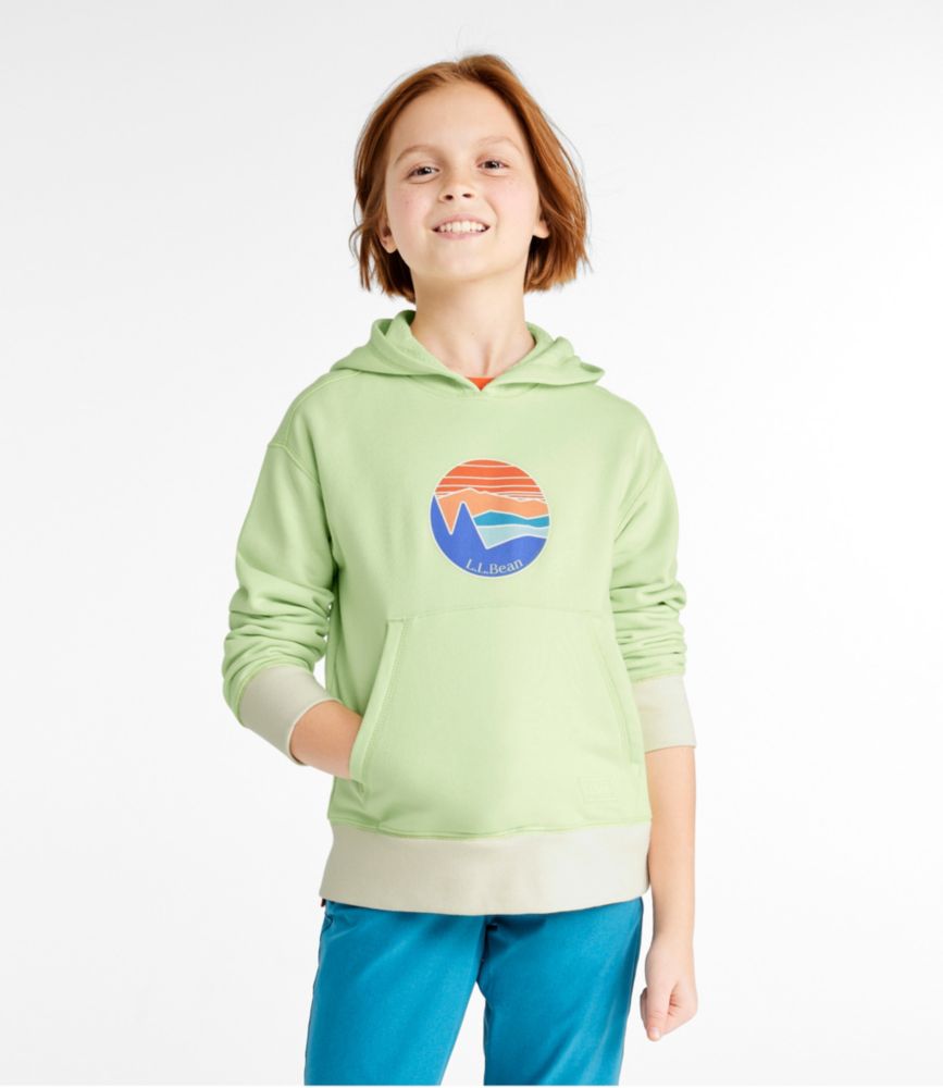 Kids' Athleisure Hoodie, Graphic, Citrus Green, small image number 2