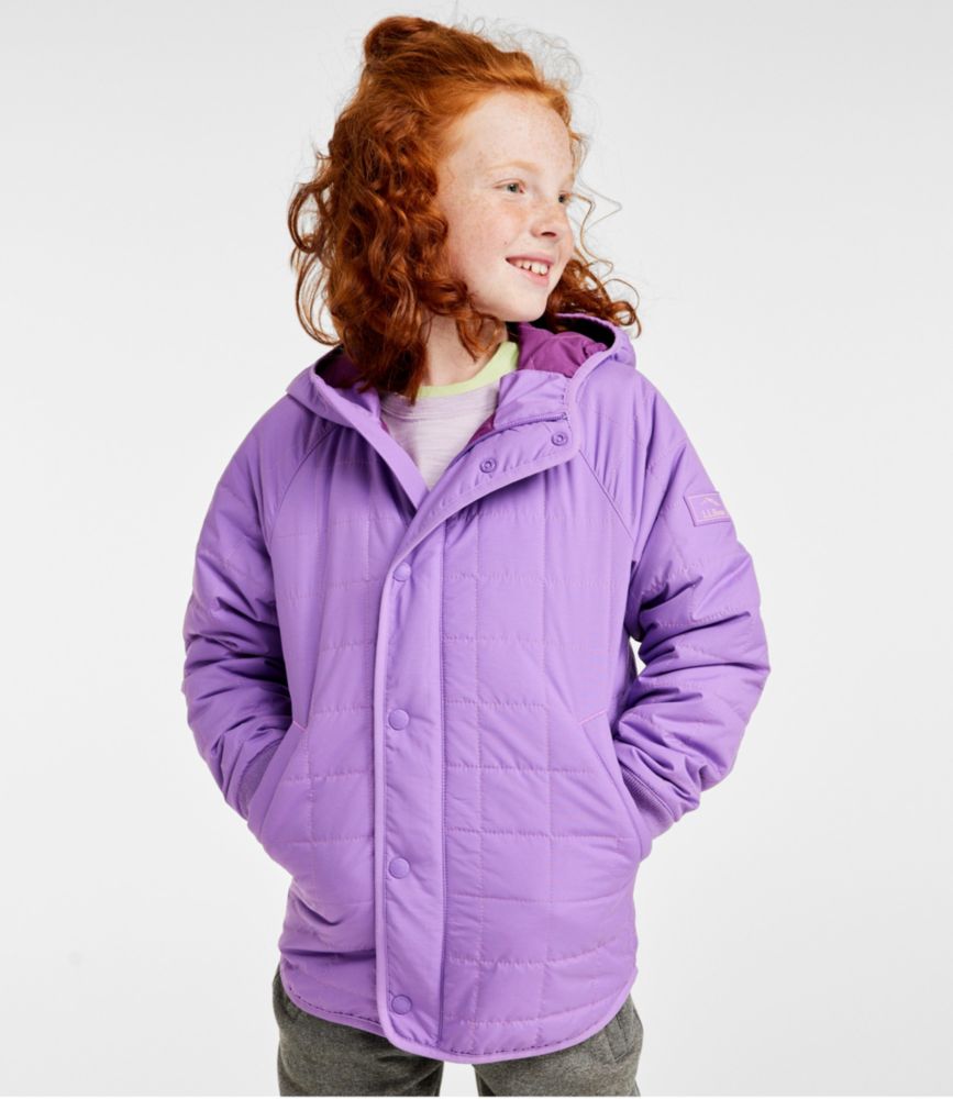 Kids' L.L.Bean Cozy Quilted Jacket, Moonlight Blue, small image number 2