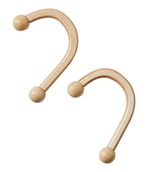 Wooden Stocking Hangers, Set of Two