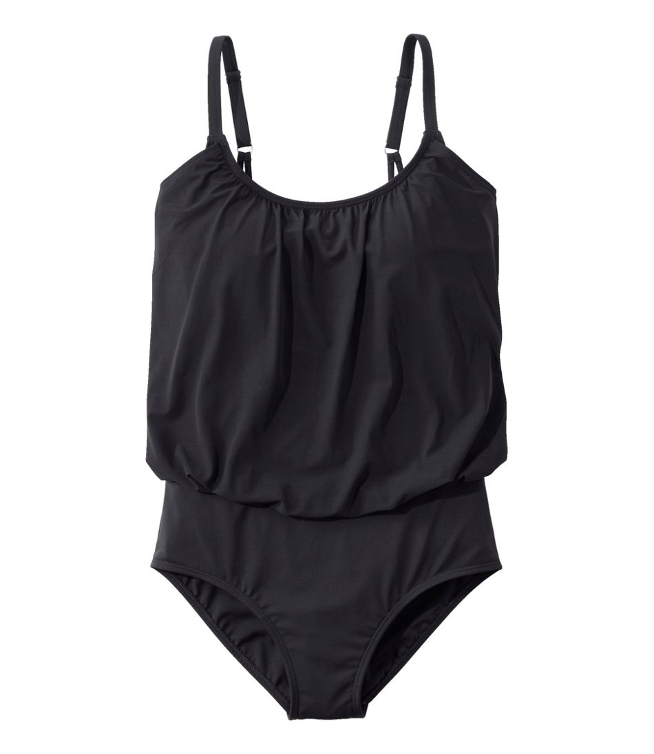 Women's Shaping Swimwear, Blouson Tankini Top Print