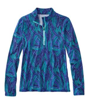 Women's SunSmart® UPF 50+ Sun Shirt, Quarter-Zip Print