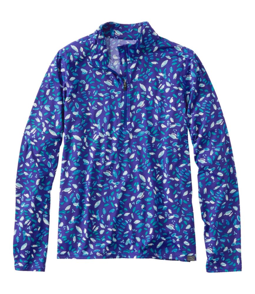 Women's SunSmart® UPF 50+ Sun Shirt, Quarter-Zip Print