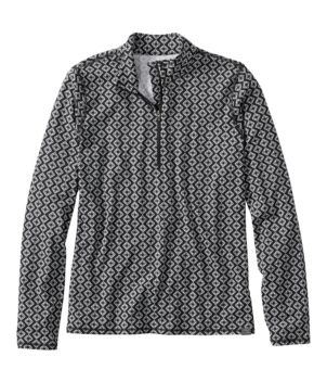 Women's SunSmart® UPF 50+ Sun Shirt, Quarter-Zip Print