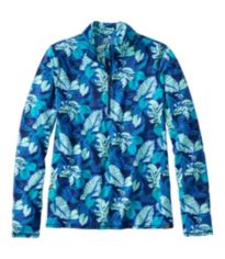 Women's SunSmart® UPF 50+ Sun Shirt, Quarter-Zip Stripe