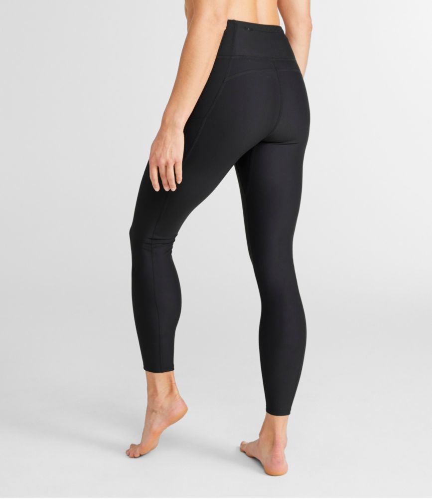 Women's L.L.Bean Everyday Performance 7/8 Leggings, High-Rise Pocket, Midnight Black, small image number 3