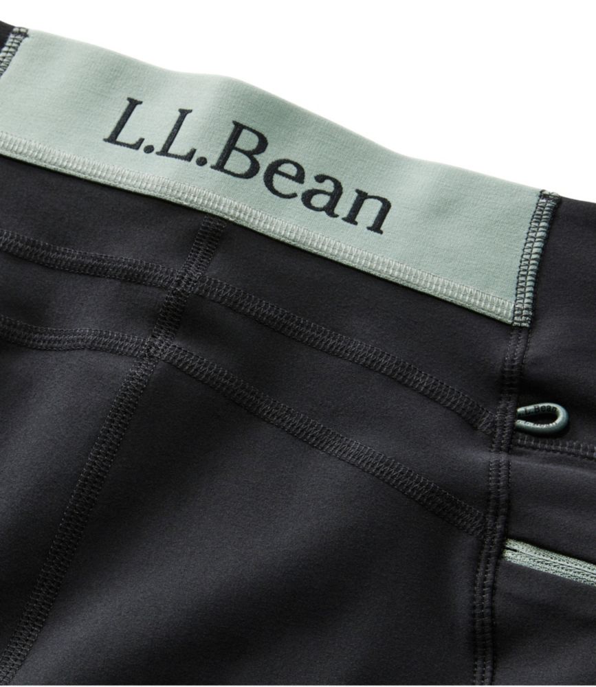 Women's L.L.Bean Everyday Performance 7/8 Tights, High-Rise Hike, Dark Teal Blue/Dark Bronze, small image number 4