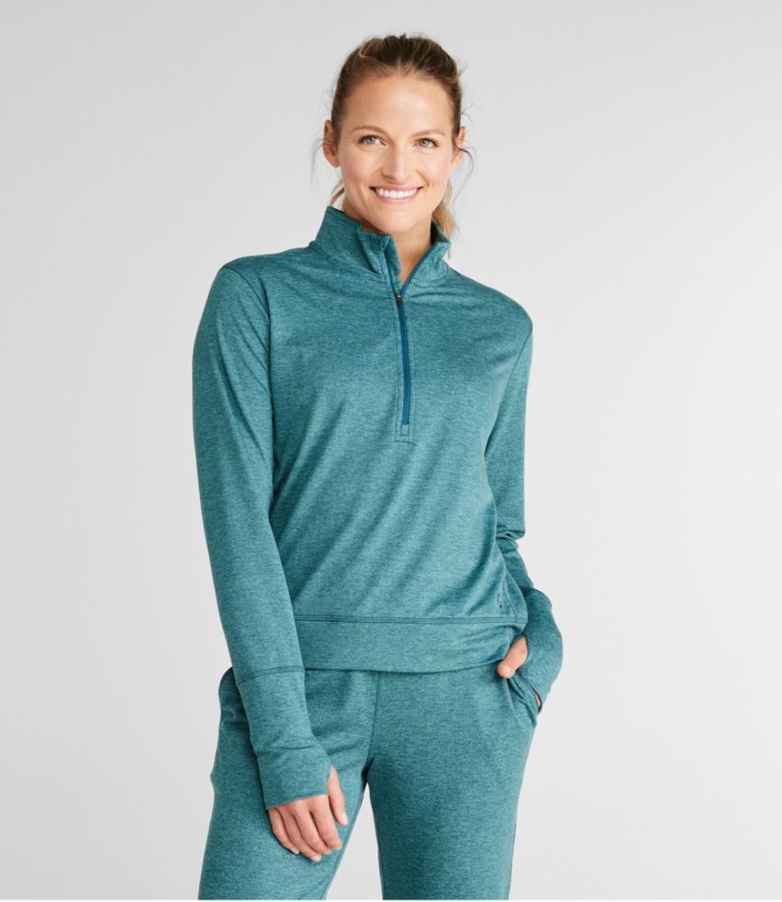 Women's VentureSoft Pullover, Quarter-Zip, Toffee Marl, small image number 2