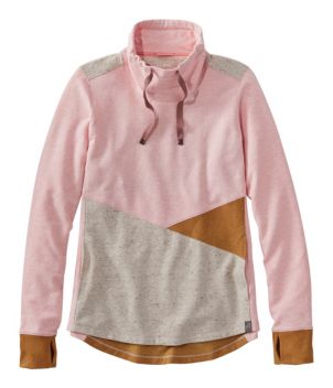 Women's L.L.Bean Cozy Mixed-Knit Pullover, Colorblock