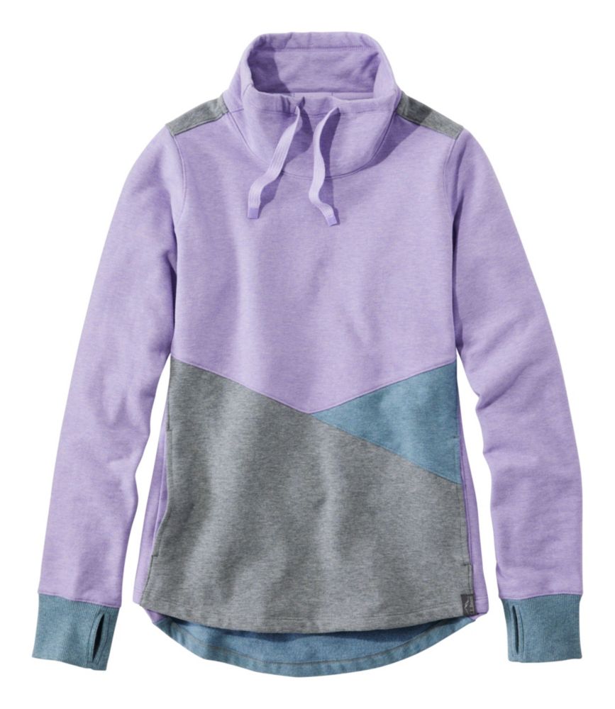 Women's L.L.Bean Cozy Mixed-Knit Pullover, Colorblock