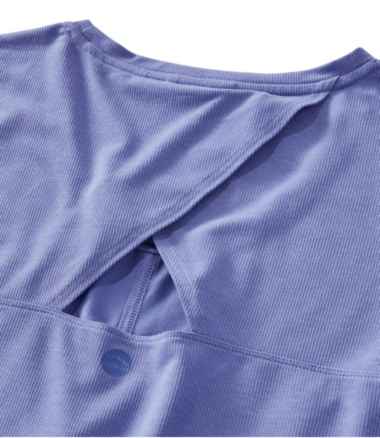 Women's Ribbed Performance Tee, Short-Sleeve