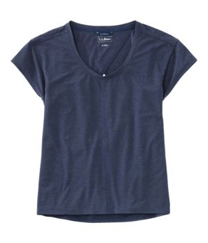 Women's Ribbed Performance Tee, Short-Sleeve