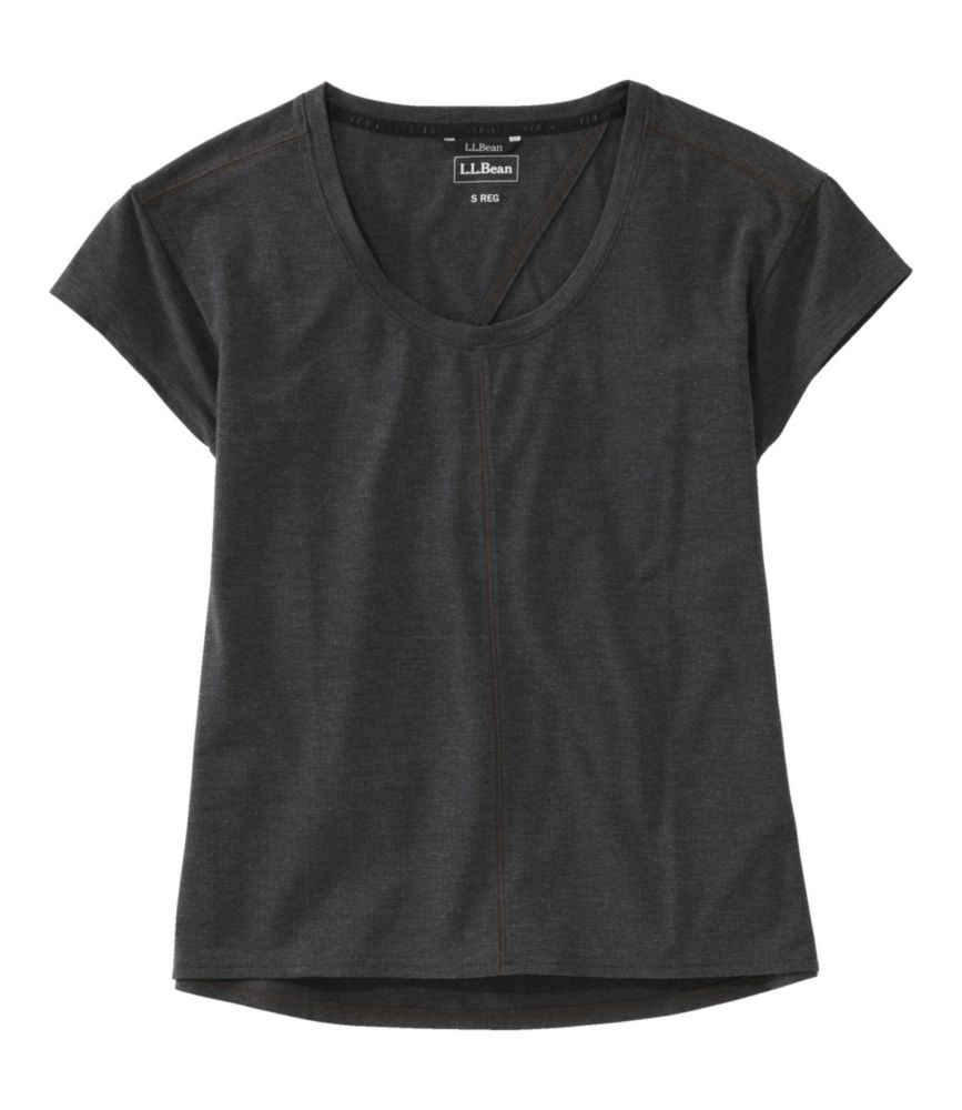 Women's Ribbed Performance Tee, Short-Sleeve, , small image number 1