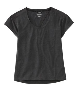 Women's Ribbed Performance Tee, Short-Sleeve