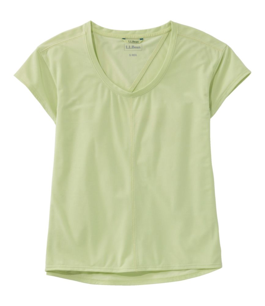 Women's Ribbed Performance Tee, Short-Sleeve
