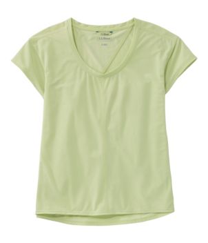 Women's Ribbed Performance Tee, Short-Sleeve