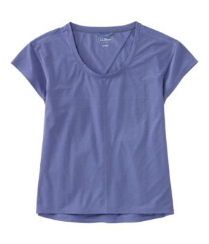 Women's Ribbed Performance Tee, Short-Sleeve