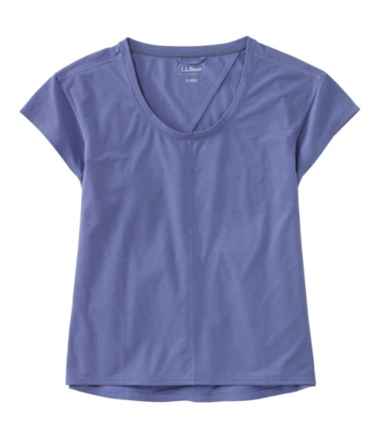 Women's Ribbed Performance Tee, Short-Sleeve