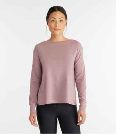 Women's Beyond Soft Tee, Pleat-Back Long-Sleeve
