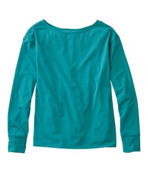 Women's Beyond Soft Tee, Pleat-Back Long-Sleeve