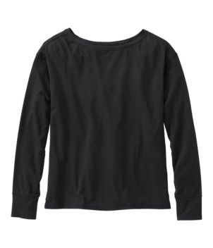 Women's Beyond Soft Tee, Pleat-Back Long-Sleeve