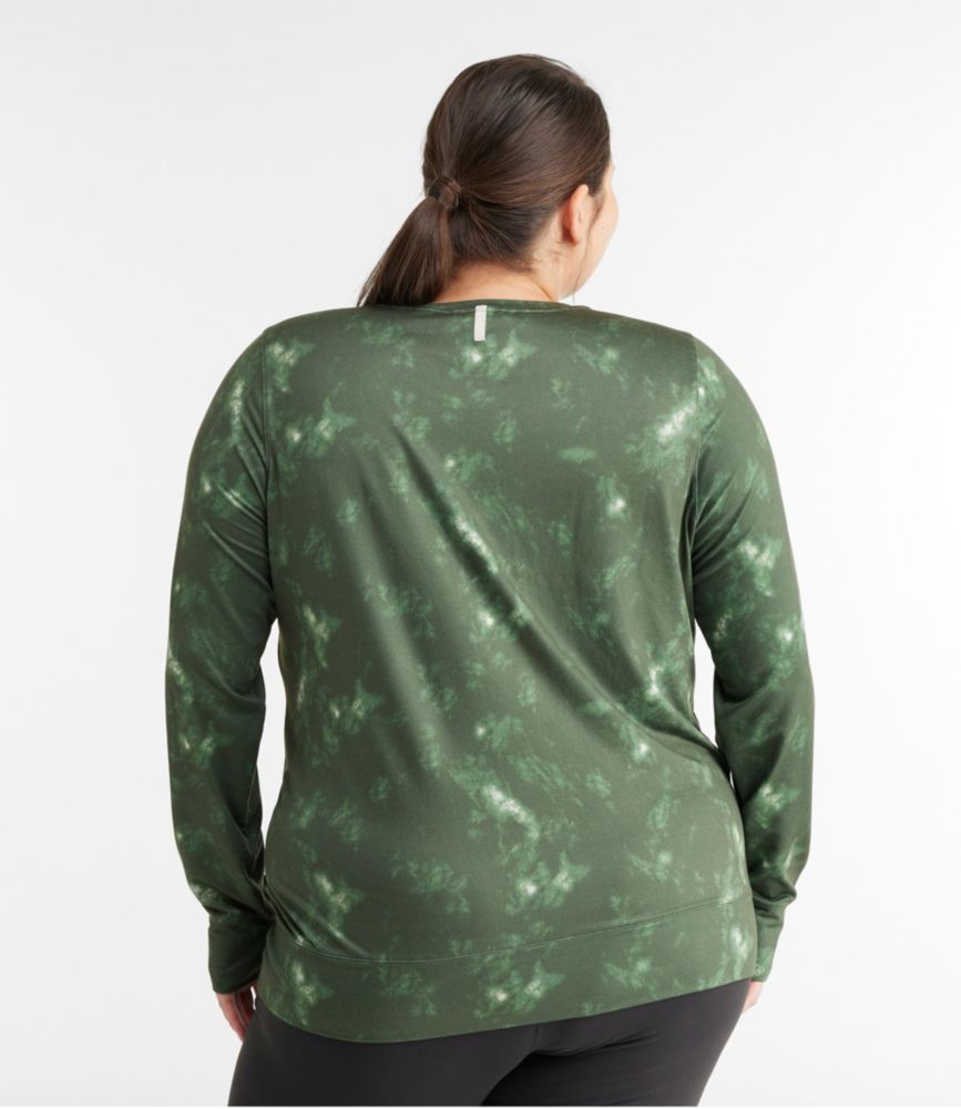 Women's VentureSoft Twist-Front Top, Long-Sleeve Print