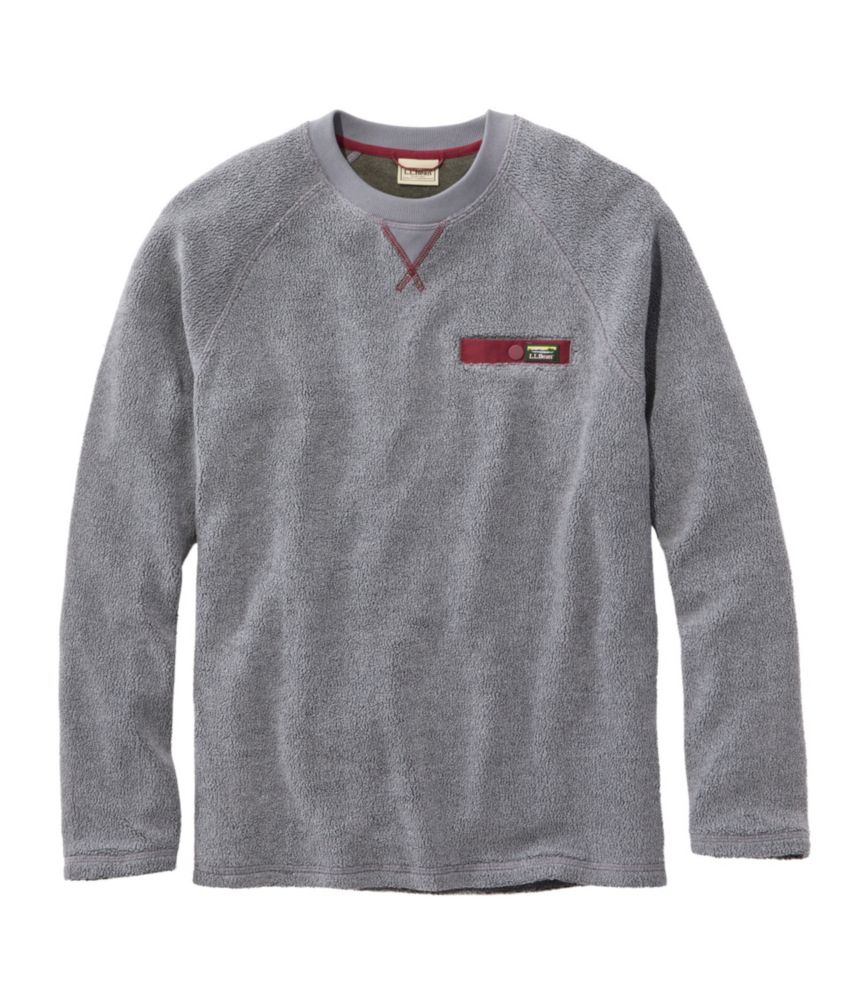 Men's sherpa crewneck deals